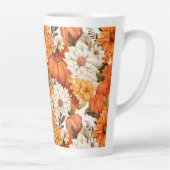 Herfst Floral Pumpkin Latte Mok (Rechts)