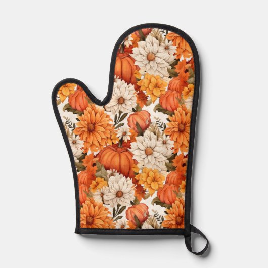Herfst Floral Pumpkin Ovenwant (Voorkant)