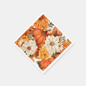 Herfst Floral Pumpkin Servet (Hoek)