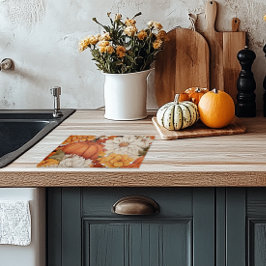 Herfst Floral Pumpkin Snijplank