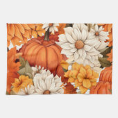 Herfst Floral Pumpkin Theedoek (Horizontaal)
