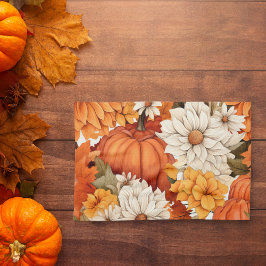 Herfst Floral Pumpkin Theedoek