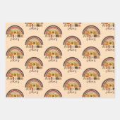 herfst Floral Pumpkin Vibes Inpakpapier Vel (Voorkant 2)