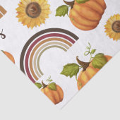  herfst Floral Pumpkin Vibes Tissuepapier (Detail)