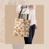  herfst Floral Pumpkin Vibes Tote Bag