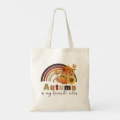  herfst Floral Pumpkin Vibes Tote Bag (Achterkant)