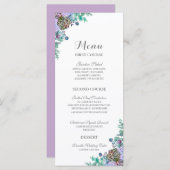 Herfst Floral Pumpkin Wedding Menu (Voorkant / Achterkant)