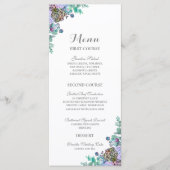 Herfst Floral Pumpkin Wedding Menu (Voorkant)