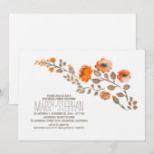 herfst floral repetial diner kaart (Voorkant / Achterkant)