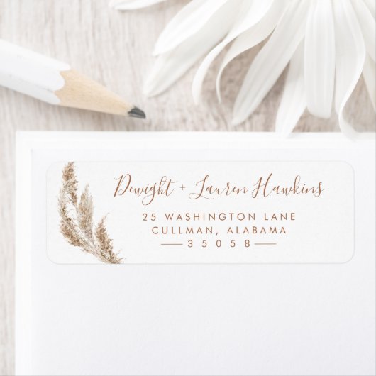 Herfst Floral | Retouradreslabel Etiket (Insitu)