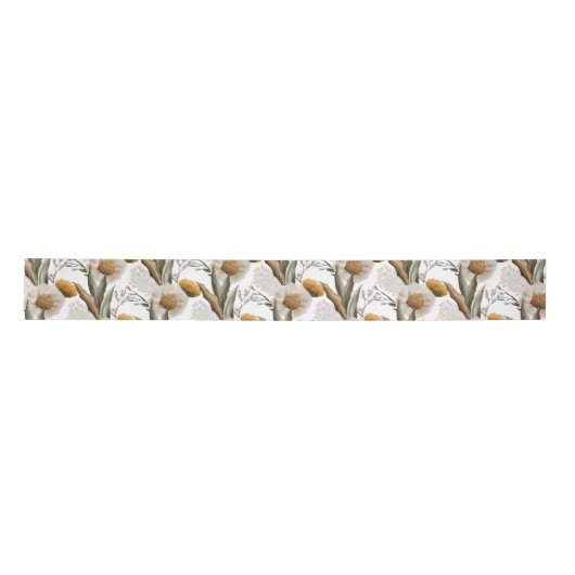 Herfst Floral Ribbon Satijnen Lint (Voorkant)