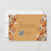 HERFST FLORAL RSVP | ORANJE BLOEMEN | RUSTIEKE BRU (Achterkant)