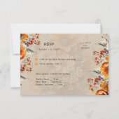 HERFST FLORAL RSVP | ORANJE BLOEMEN | RUSTIEKE BRU (Voorkant)