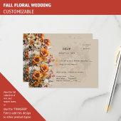 HERFST FLORAL RSVP | ORANJE BLOEMEN | RUSTIEKE BRU