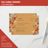 HERFST FLORAL RSVP | ORANJE BLOEMEN | RUSTIEKE BRU