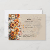 HERFST FLORAL RSVP | ORANJE BLOEMEN | RUSTIEKE BRU (Voorkant)