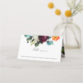 Herfst Floral Rustic Elegant Wedding, vers Plaatskaartje (Voorkant)