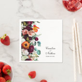 Herfst Floral Rustic Elegant Wedding, vers Servet (Insitu)