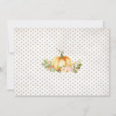 Herfst Floral Rustic First Birthday Kaart (Achterkant)