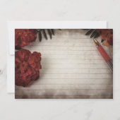 Herfst Floral Rustic Wedding Kaart (Achterkant)