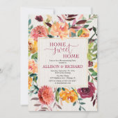 Herfst floral rustige waterverven huisopwarmingspa kaart (Voorkant)