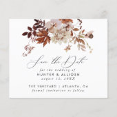 Herfst Floral Save the Date (Voorkant)