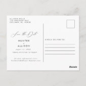 Herfst Floral Save the Date Briefkaart (Achterkant)