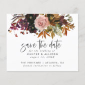 Herfst Floral Save the Date Flyer (Voorkant)