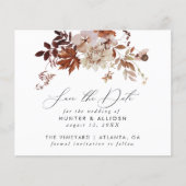 Herfst Floral Save the Date Flyer (Voorkant)