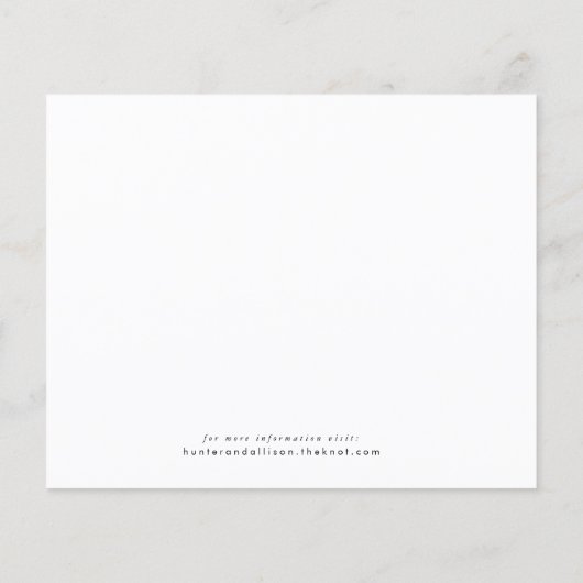 Herfst Floral Save the Date Flyer (Achterkant)