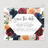 Herfst Floral Save the Date Flyer (Voorkant)