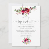 Herfst Floral Sip en zie Kaart (Voorkant)