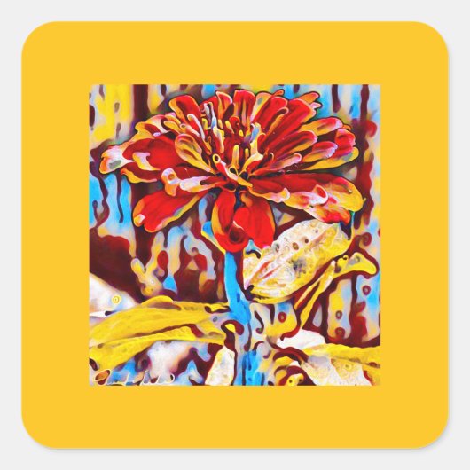 Herfst Floral Sticker (Voorkant)