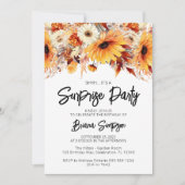 Herfst Floral Surprise Verjaardag Kaart (Voorkant)