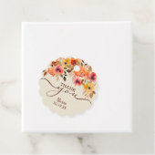 Herfst Floral Swag Shower Hartelijk dank Bedankjes Labels (In situ)