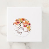 Herfst Floral Swag Shower Hartelijk dank Bedankjes Labels (In situ)