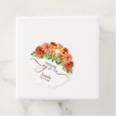 Herfst Floral Swag Shower - Hartelijk dank voor uw Bedankjes Labels (In situ)