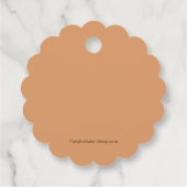 Herfst Floral Swag Shower - Hartelijk dank voor uw Bedankjes Labels (Achterkant)