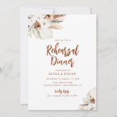 herfst floral terracotta repetitief diner kaart (Voorkant)