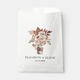 Herfst Floral Terracotta Wedding Bedankzakje