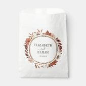 Herfst Floral Terracotta Wedding Bedankzakje (Voorkant)