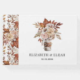 Herfst Floral Terracotta Wedding Gastenboek