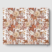 Herfst Floral Terracotta Wedding Gastenboek (Achterkant)