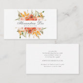 Herfst Floral Visitekaartje (Voorkant / Achterkant)