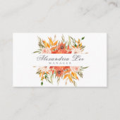 Herfst Floral Visitekaartje (Voorkant)