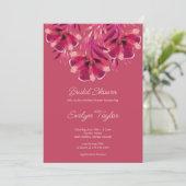 Herfst floral, Viva Magenta Vrijgezellenfeest Kaart (Staand voorkant)