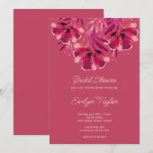 Herfst floral, Viva Magenta Vrijgezellenfeest Kaart (Voorkant / Achterkant)