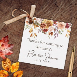 Herfst Floral Vrijgezellenfeest Bedankjes Labels