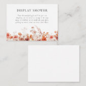 Herfst Floral Vrijgezellenfeest Informatiekaartje (Voorkant / Achterkant)