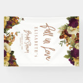 Herfst floral vrijgezellenfeest modern spandoek (Horizontaal)